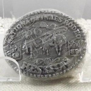 Miniature NFR 1989 Hesston Belt Buckle